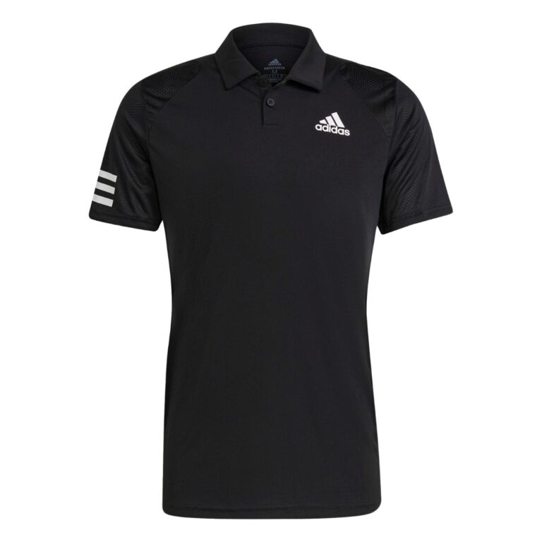 Adidas Club 3-Stripes Polo Black - OLD
