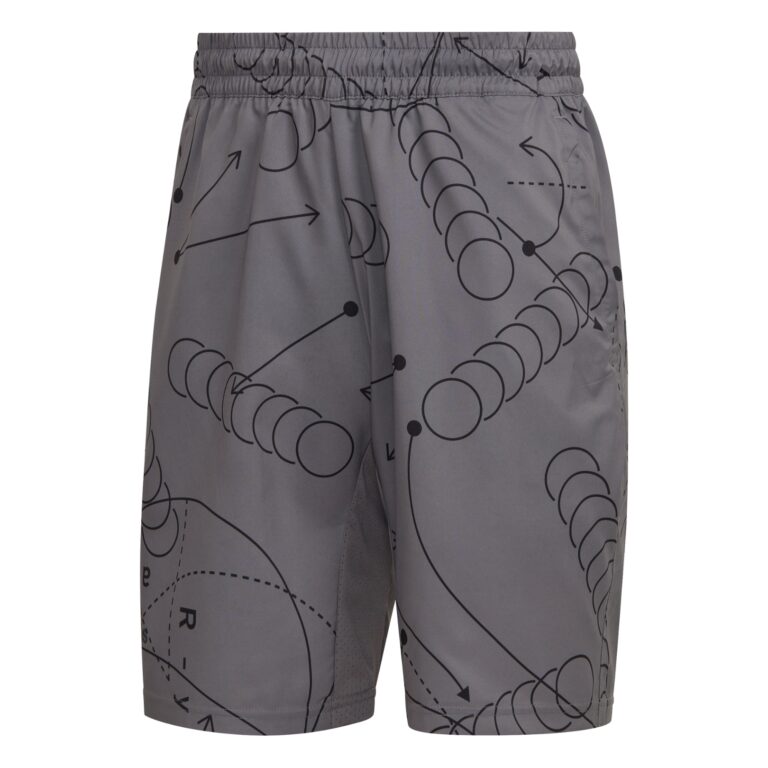 Adidas Club Graphic Shorts Grey - OLD