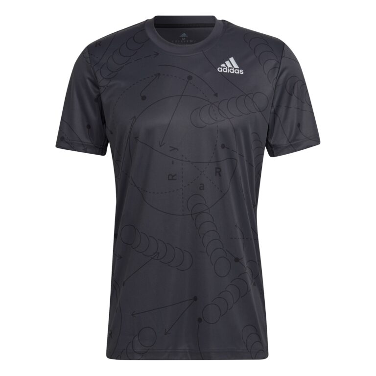 Adidas Club Graphic T-shirt Grey - OLD
