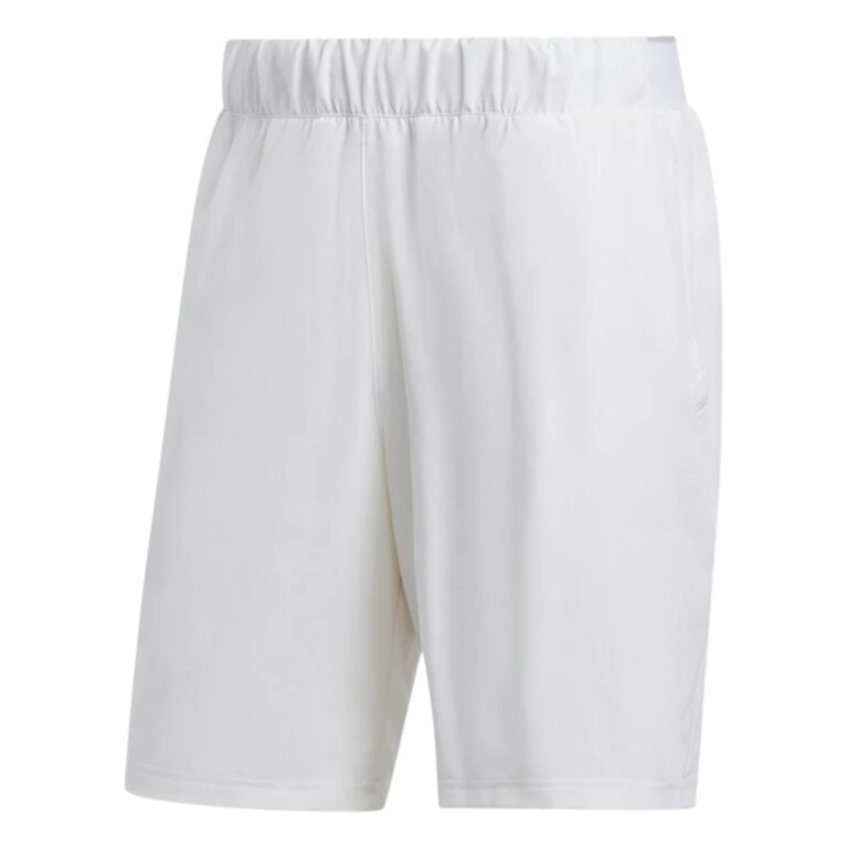 Adidas Club Stretch Woven 9" Shorts White - OLD
