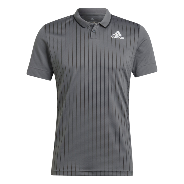Adidas Melbourne Freelift Polo Shirt Grey - OLD