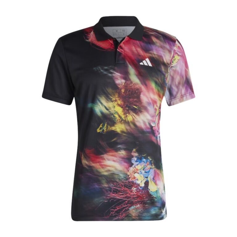 Adidas Melbourne Freelift Polo Shirt Multicolor/Black - OLD