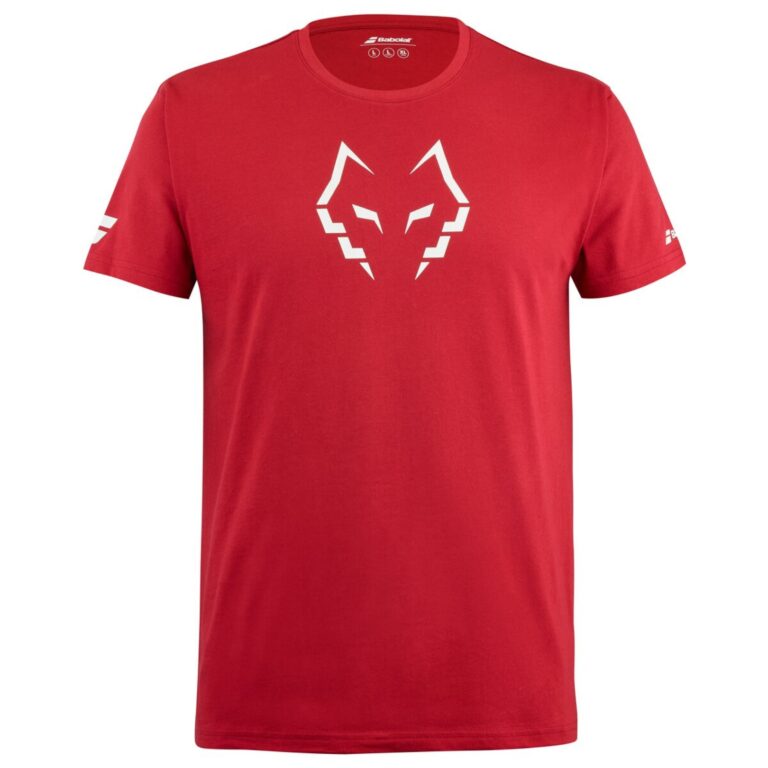 Babolat Cotton Tee Juan Lebron Red Dahlia - OLD