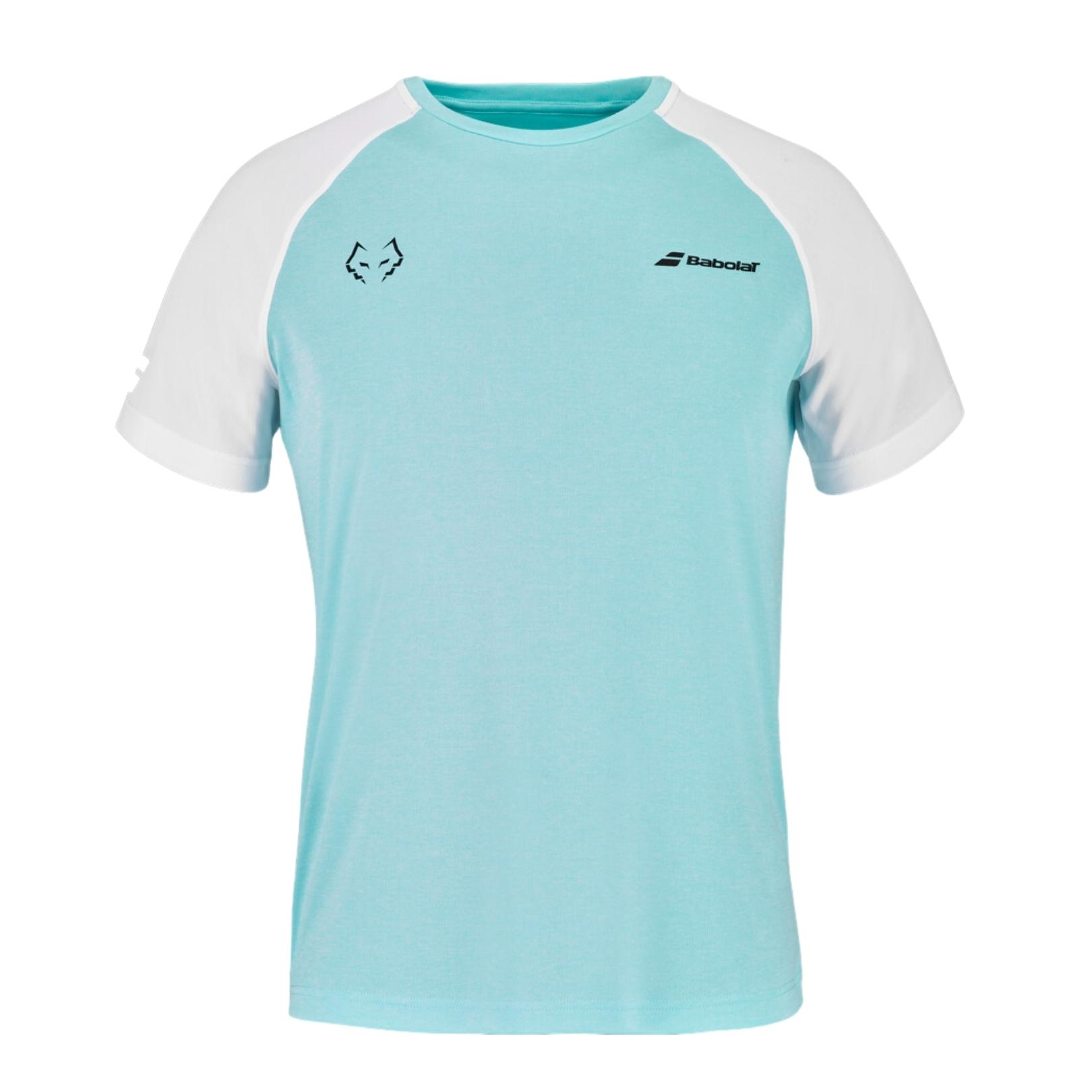 Babolat Crew Neck Tee Juan Lebron Angel Blue/White - OLD