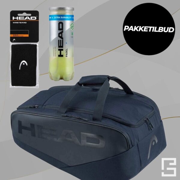 HEAD Pro Padel Bag Large Navy Pakketilbud