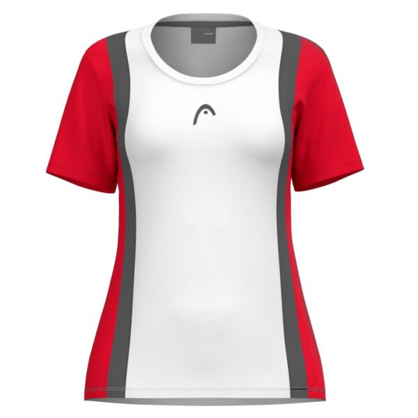 Head Club 25 Tech T-shirt Women Red/White