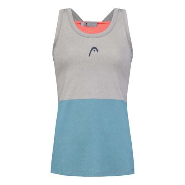 Head Padel Tech Tank Top Women Grey/Electric Blue - OLD