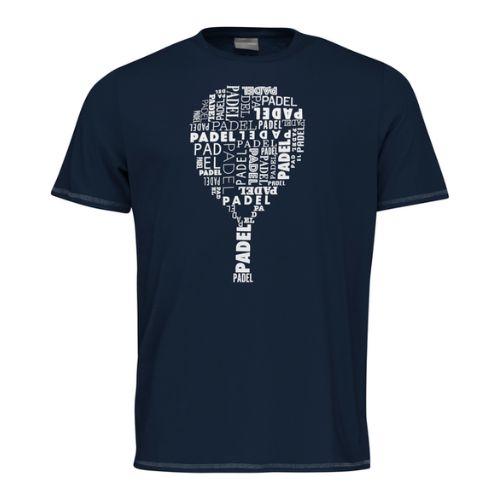 Head Padel Typo T-shirt Dark Blue - OLD