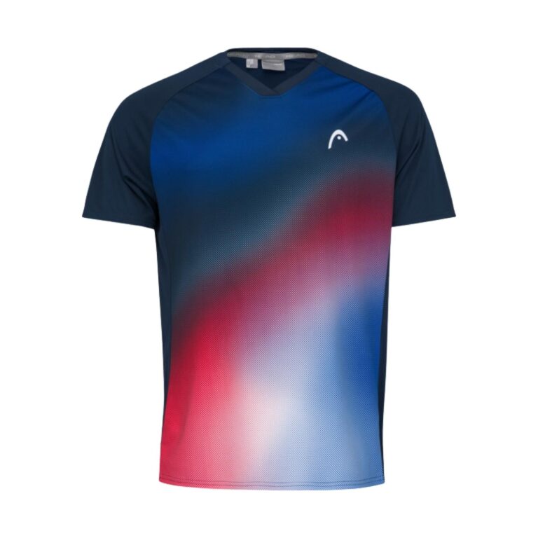 Head Topspin T-shirt Dark Blue/Print Vision - OLD