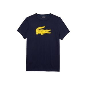 Lacoste Sport 3D Print Crocodile Breathable T-Shirt Navy Blue