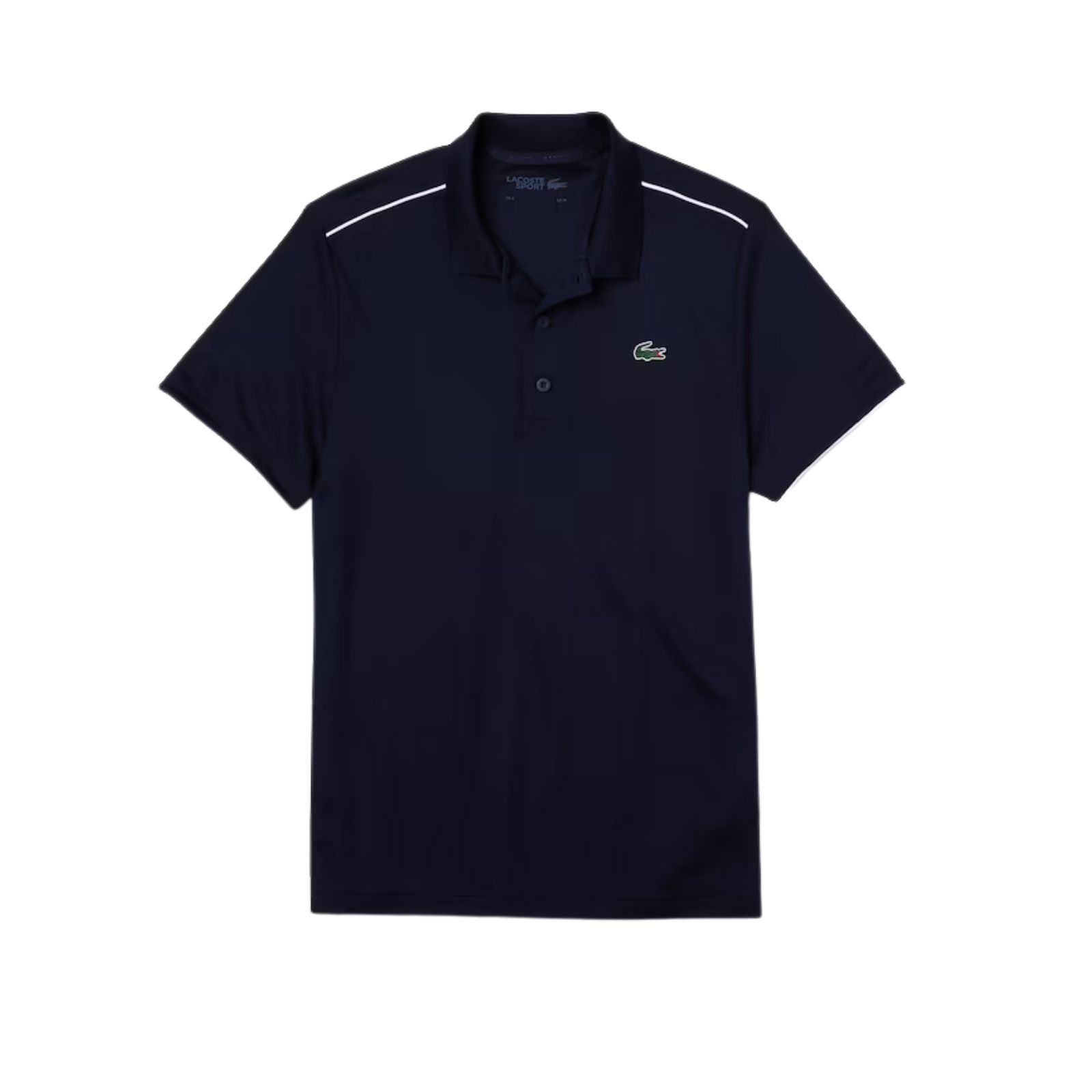 Lacoste Sport Breathable Piqué Polo Navy/White - OLD