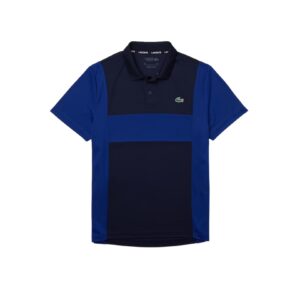 Lacoste Sport Breathable Regular Fit Polo Shirt Navy Blue/Blue - OLD