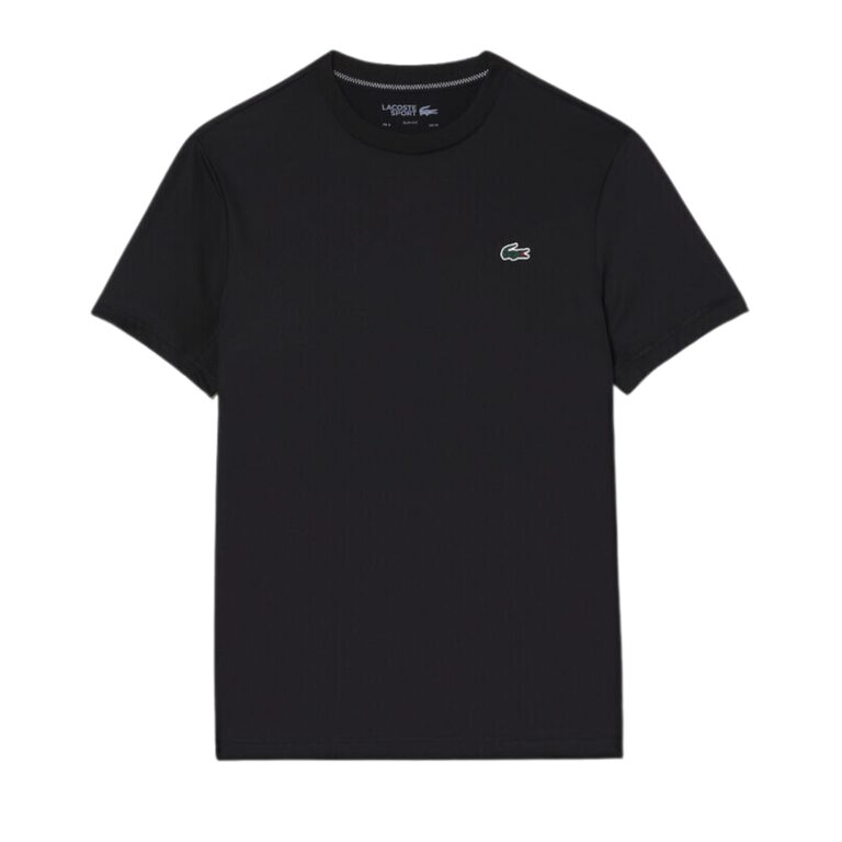 Lacoste Sport Slim Fit Stretch Jersey T-Shirt Black - OLD
