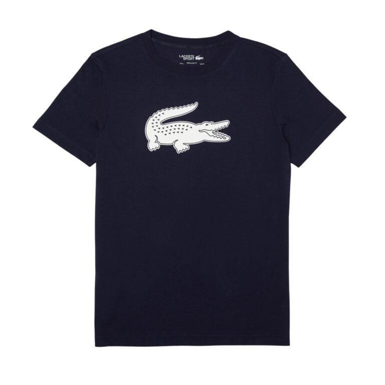 Lacoste T-Shirt 3D Print Crocodile Navy/White - OLD