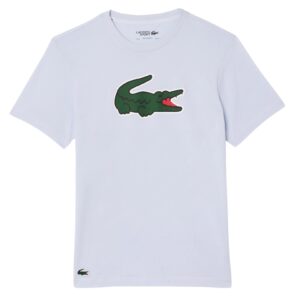 Lacoste Ultra-Dry Croc Print T-shirt Light Blue - OLD