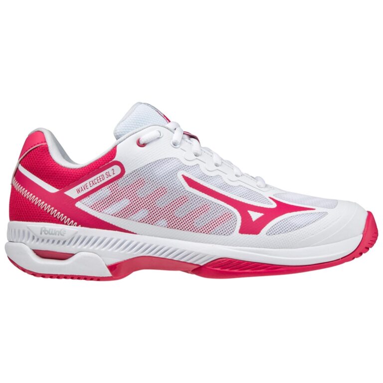 Mizuno Wave Exceed SL 2 CC Dame White/Rose Red/Cloud - OLD