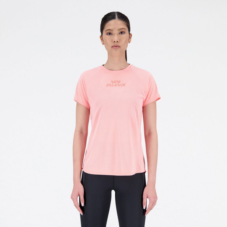 New Balance Printed Impact Run T-shirt Dame