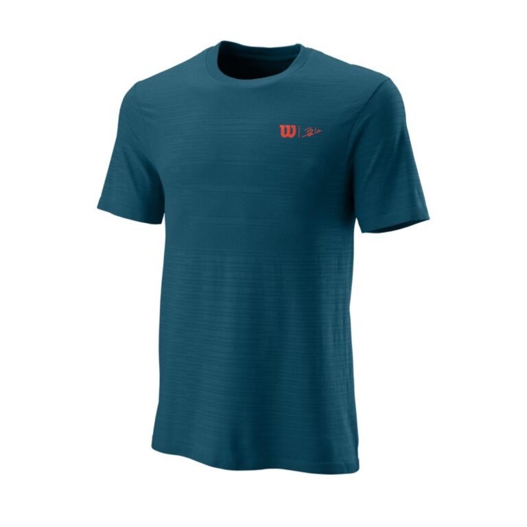 Wilson Bela Seamless Crew T-shirt Blue Coral - OLD