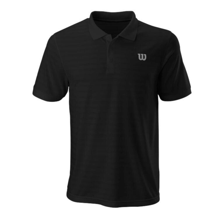 Wilson Stripe Polo Black - OLD