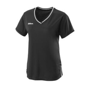 Wilson Team II V-Neck T-shirt Dame Black