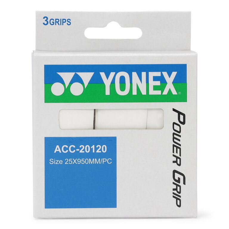 Yonex Power Grip 3-Pak Ketchergrip, hvid